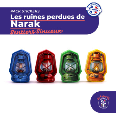 Boite de Les Ruines Perdues de Narak : Sentiers Sinueux - Pack de stickers