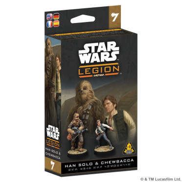 Boite de Star Wars: Legion - Scoundrel Han & Chewie
