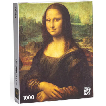Boite de Puzzle - Leonardo da Vinci - La Joconde - 1000 pièces - Occasion