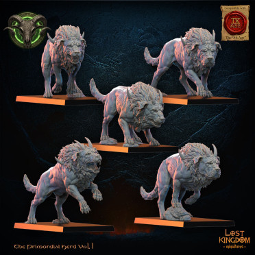 Boite de Lost Kingdom miniatures - Hardes bestiales - Chiens du chaos
