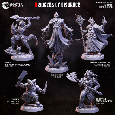 Boite de Goetia Miniatures - Bringer of Disorder - Set Complet