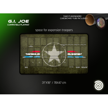 Boite de Tapis de jeu compatible avec G.I. JOE Deck-Building Game