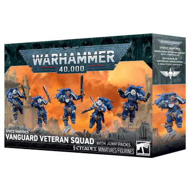 Boite de W40K : Space Marines - Escouade de Vétérans d'Avant-garde à Réacteurs Dorsaux