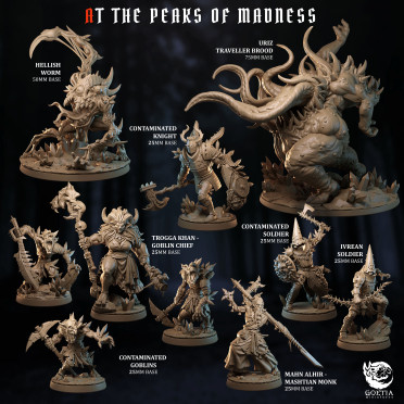 Boite de Goetia Miniatures - Peak of Madness - Set Complet