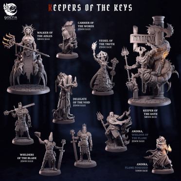 Boite de Goetia Miniatures - Keepers of the Keys - Set Complet