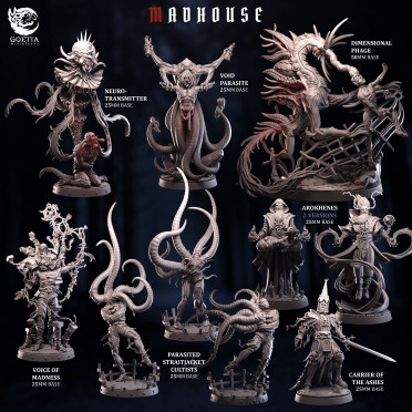 Boite de Goetia Miniatures - Madhouse - Set Complet