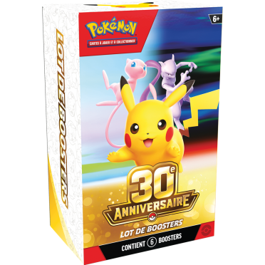 Boite de Pokémon 30 ans - Bundle 6 Boosters
