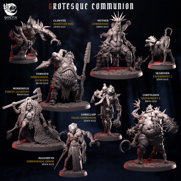 Boite de Goetia Miniatures - Grotesque Communion - Set Complet
