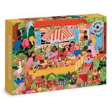 Boite de Puzzle - Goûter Fleuri - 1000 pièces