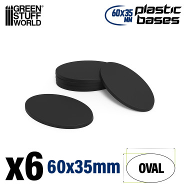 Boite de Socles Plastiques Ovale 60x35mm AOS