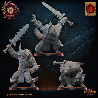 Boite de Lost Kingdom miniatures - Legion of Skulls - Bêtes Loups-Garous