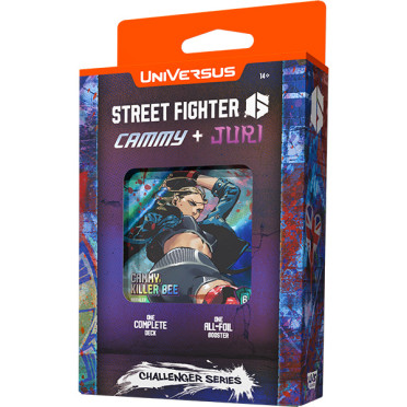 Boite de UniVersus CCG: Street Fighter 6 - Challenger Series 2 - Cammy + Juri