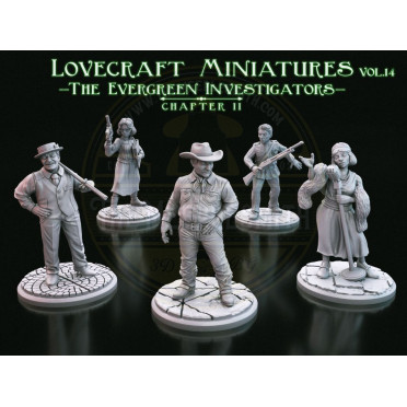 Boite de Figurines des Enquêteurs Toujours Verts Chapitre II