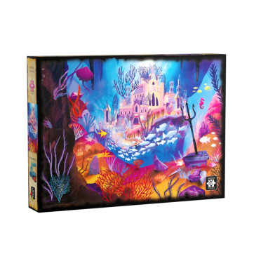 Boite de Arcana Puzzle 1000 pièces : Le Royaume de La Petite Sirène - Occasion