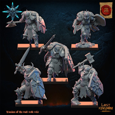 Boite de Lost Kingdom miniatures - Guerriers du Chaos - 10 Guerriers du Chaos