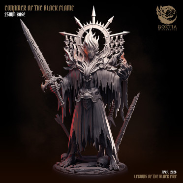 Boite de Goetia Miniatures - Legion of the Black Fire - Conjurateur de la Flamme