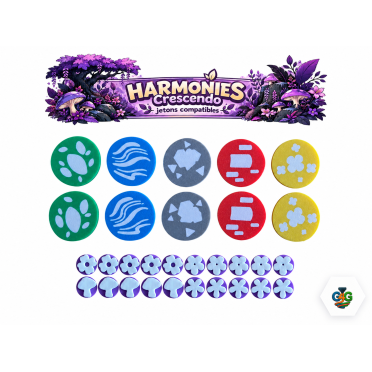 Boite de Jetons compatibles avec Harmonies: Crescendo -