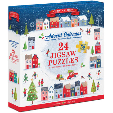 Boite de Calendrier de l'Avent 24 Puzzles de 50 Pièces