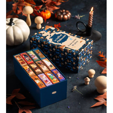 Boite de Coffret Puzzle Halloween n°1 - 12 x 99 Pièces