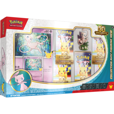 Boite de Pokémon 30 ans - Coffret Collection avec Figurine Mew