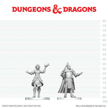 Boite de D&D Nolzur's Marvelous Miniatures: Knight & Mage Apprentice